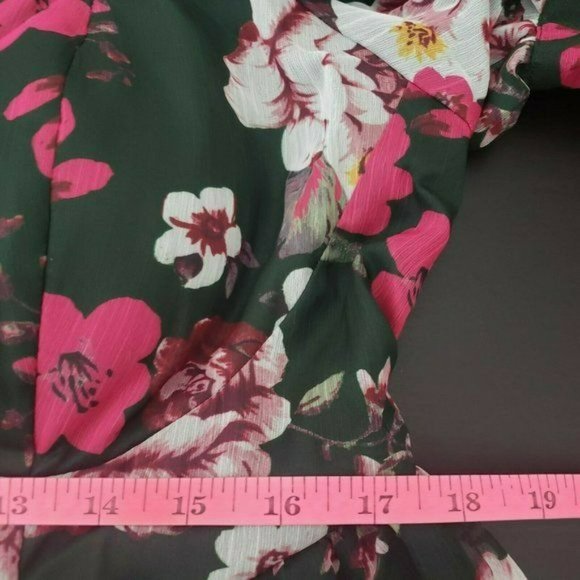 Latiste by Amy Green Floral Sweetheart Neckline Short Sleeve Dress XL - Picture 12 of 15